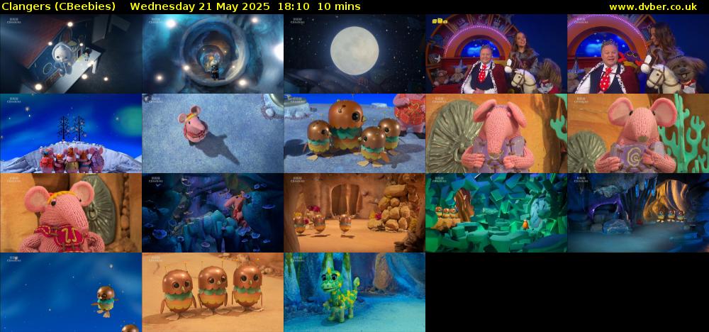 Clangers (CBeebies) Wednesday 21 May 2025 18:10 - 18:20