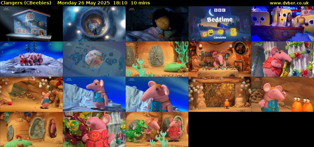 Clangers (CBeebies) Monday 26 May 2025 18:10 - 18:20