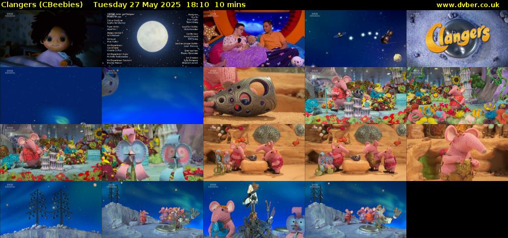 Clangers (CBeebies) Tuesday 27 May 2025 18:10 - 18:20