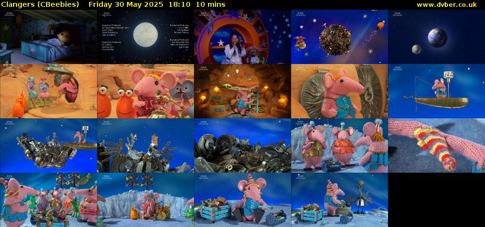 Clangers (CBeebies) Friday 30 May 2025 18:10 - 18:20