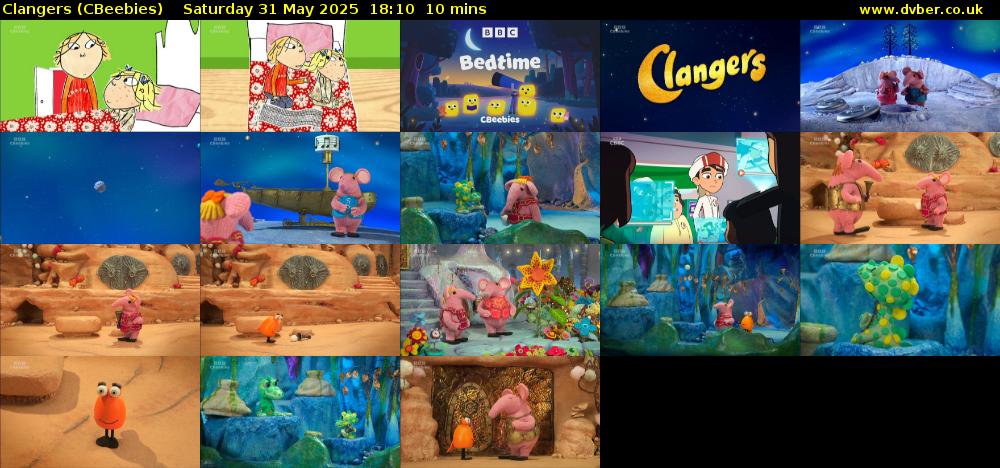 Clangers (CBeebies) Saturday 31 May 2025 18:10 - 18:20