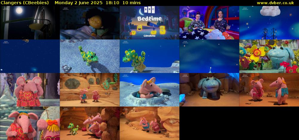 Clangers (CBeebies) Monday 2 June 2025 18:10 - 18:20