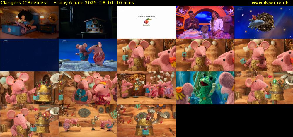 Clangers (CBeebies) Friday 6 June 2025 18:10 - 18:20