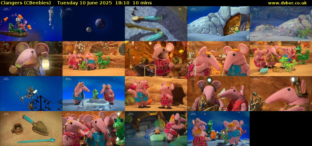 Clangers (CBeebies) Tuesday 10 June 2025 18:10 - 18:20