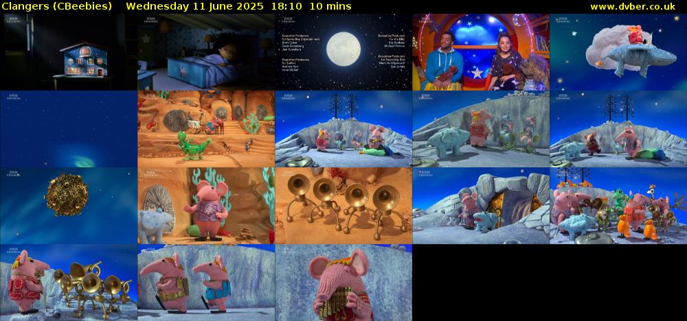 Clangers (CBeebies) Wednesday 11 June 2025 18:10 - 18:20