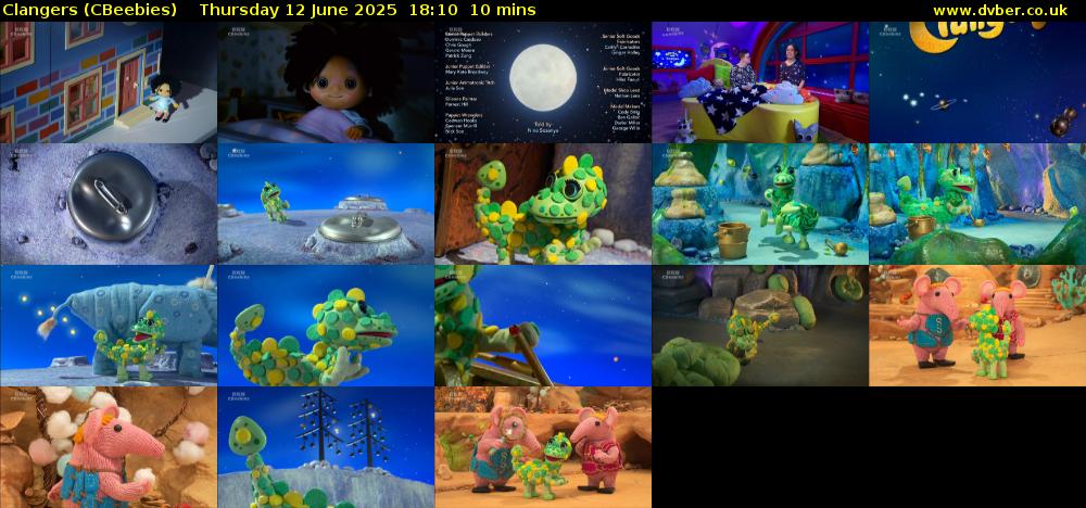 Clangers (CBeebies) Thursday 12 June 2025 18:10 - 18:20