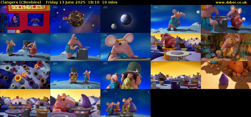 Clangers (CBeebies) Friday 13 June 2025 18:10 - 18:20