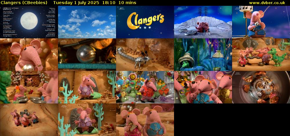 Clangers (CBeebies) Tuesday 1 July 2025 18:10 - 18:20
