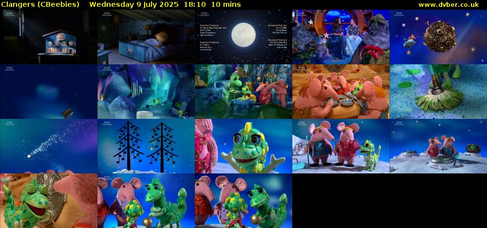 Clangers (CBeebies) Wednesday 9 July 2025 18:10 - 18:20