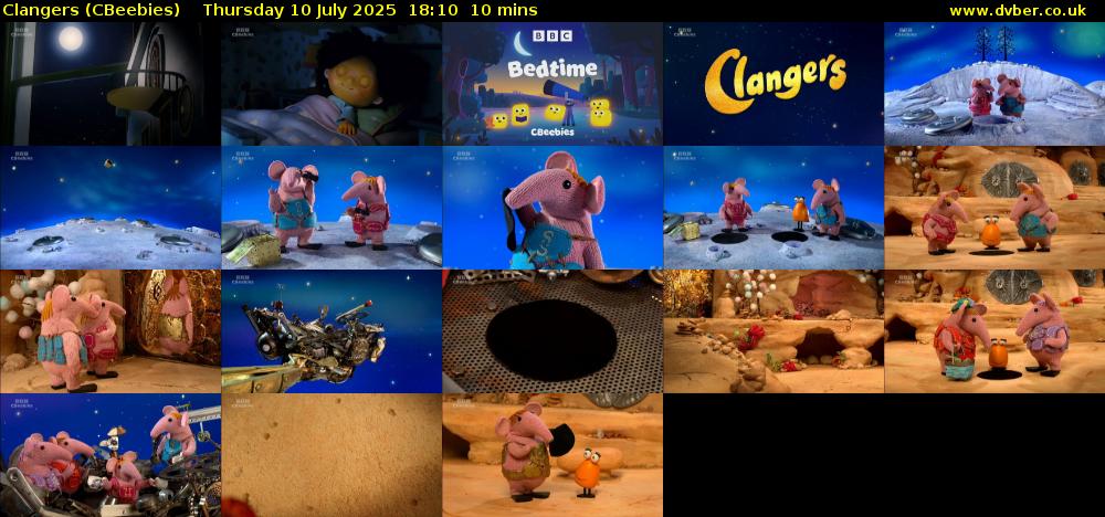 Clangers (CBeebies) Thursday 10 July 2025 18:10 - 18:20