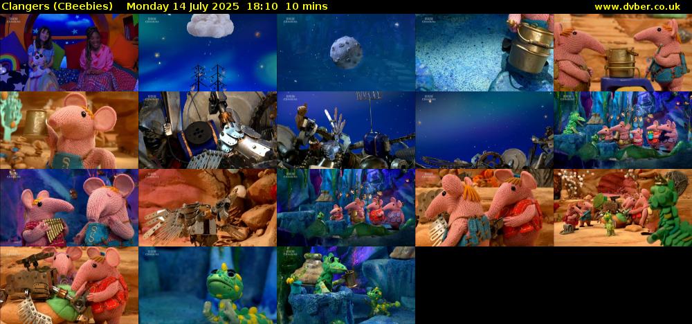 Clangers (CBeebies) Monday 14 July 2025 18:10 - 18:20