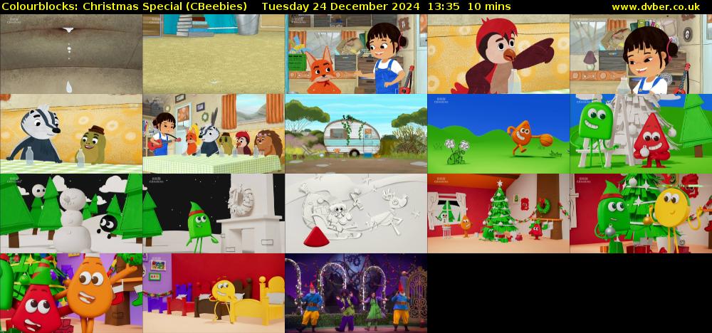 Colourblocks: Christmas Special (CBeebies) Tuesday 24 December 2024 13:35 - 13:45