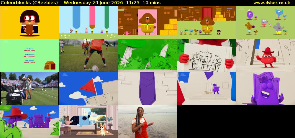 Colourblocks (CBeebies) Wednesday 24 June 2026 11:25 - 11:35
