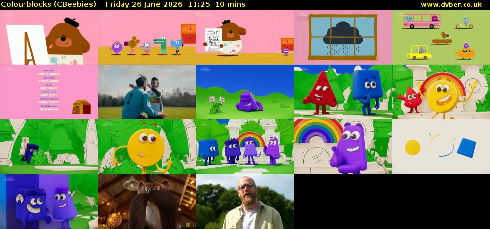 Colourblocks (CBeebies) Friday 26 June 2026 11:25 - 11:35