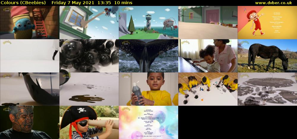 Colours (CBeebies) Friday 7 May 2021 13:35 - 13:45