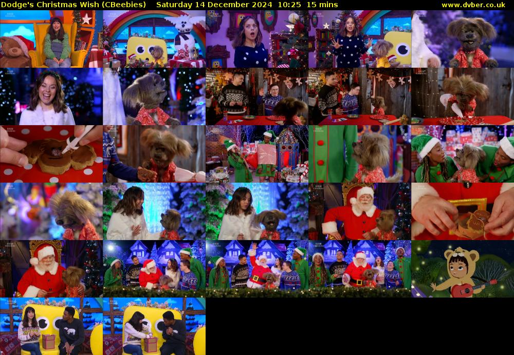 Dodge's Christmas Wish (CBeebies) Saturday 14 December 2024 10:25 - 10:40
