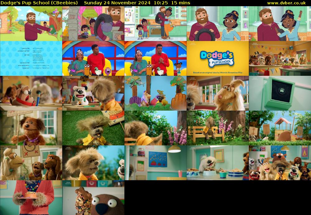 Dodge's Pup School (CBeebies) Sunday 24 November 2024 10:25 - 10:40