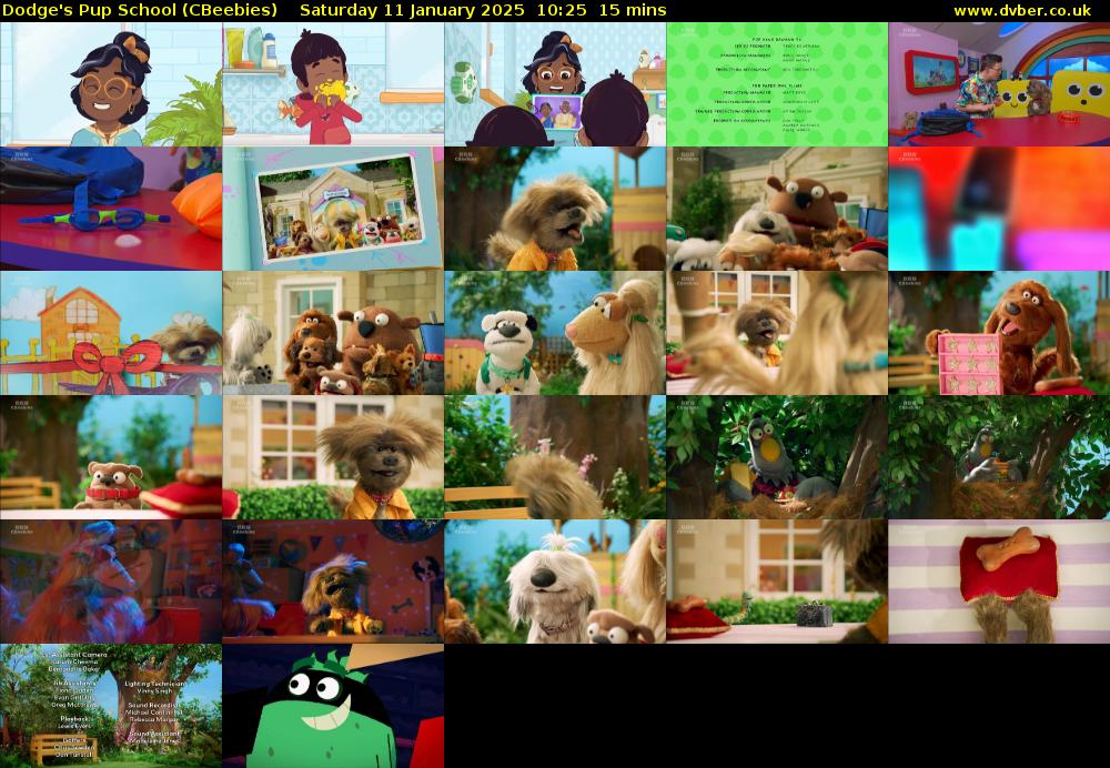 Dodge's Pup School (CBeebies) Saturday 11 January 2025 10:25 - 10:40