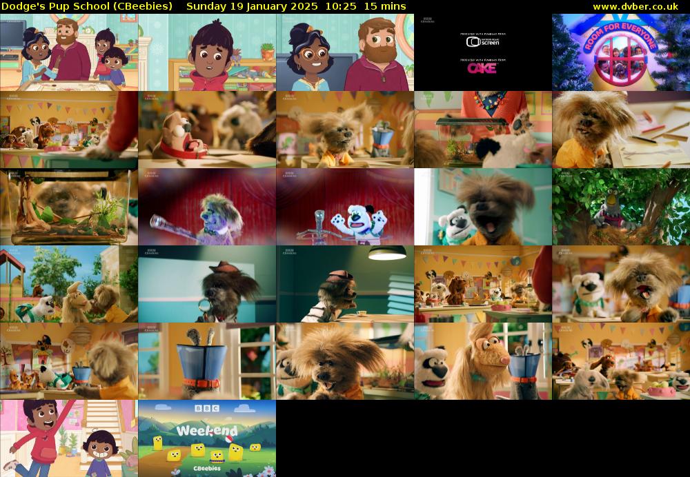 Dodge's Pup School (CBeebies) Sunday 19 January 2025 10:25 - 10:40