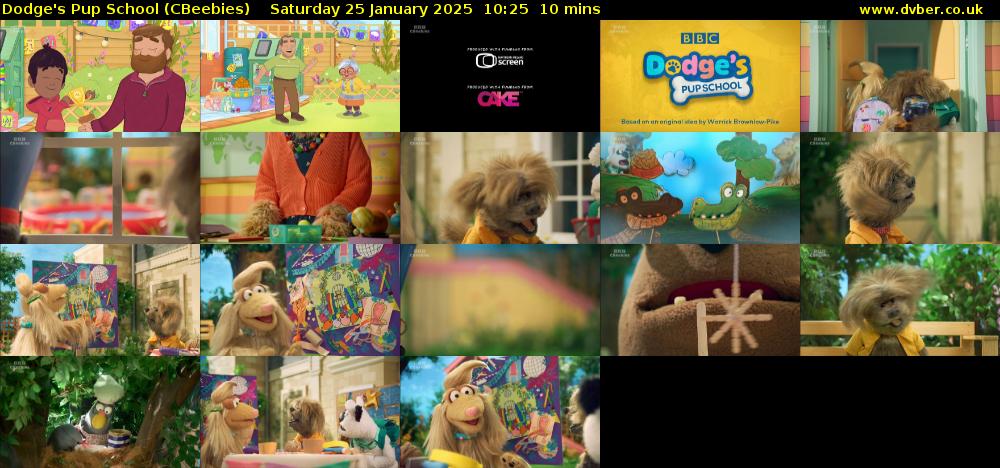 Dodge's Pup School (CBeebies) Saturday 25 January 2025 10:25 - 10:35