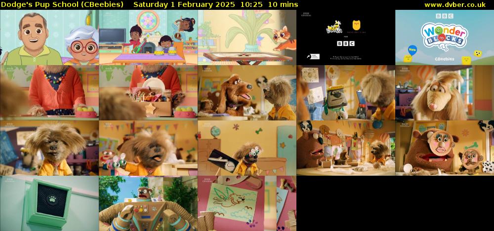 Dodge's Pup School (CBeebies) Saturday 1 February 2025 10:25 - 10:35