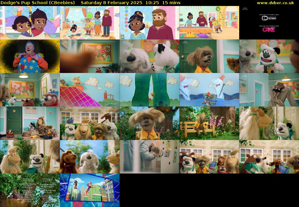 Dodge's Pup School (CBeebies) Saturday 8 February 2025 10:25 - 10:40