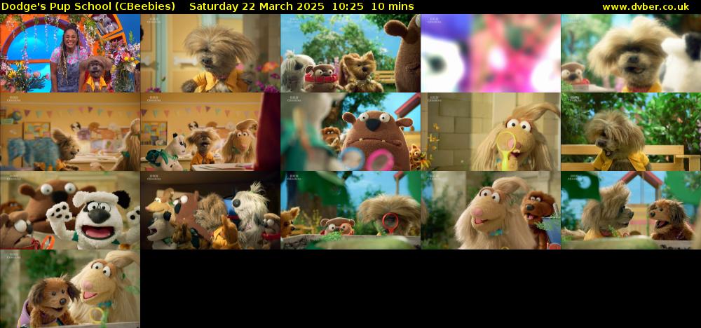 Dodge's Pup School (CBeebies) Saturday 22 March 2025 10:25 - 10:35