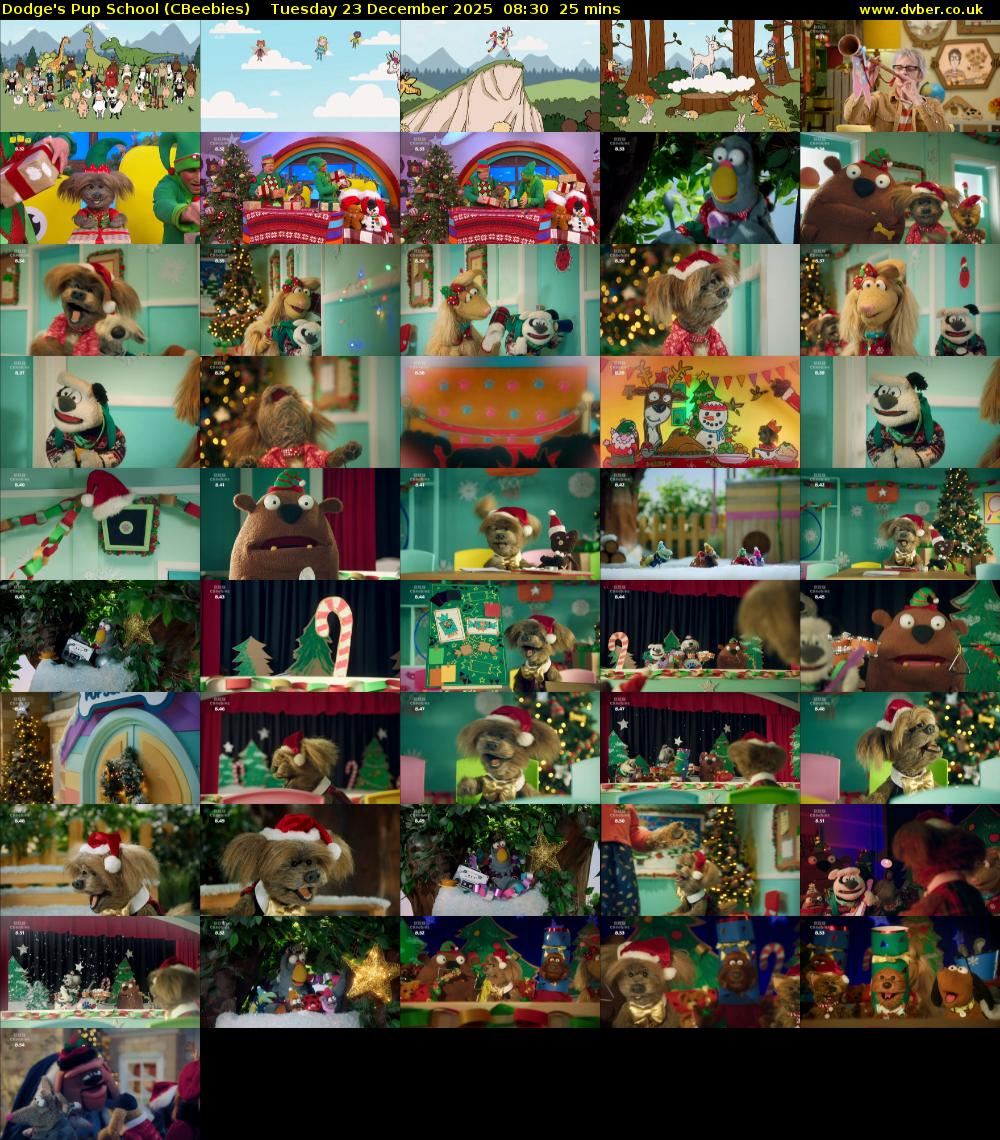 Dodge's Pup School (CBeebies) Tuesday 23 December 2025 08:30 - 08:55