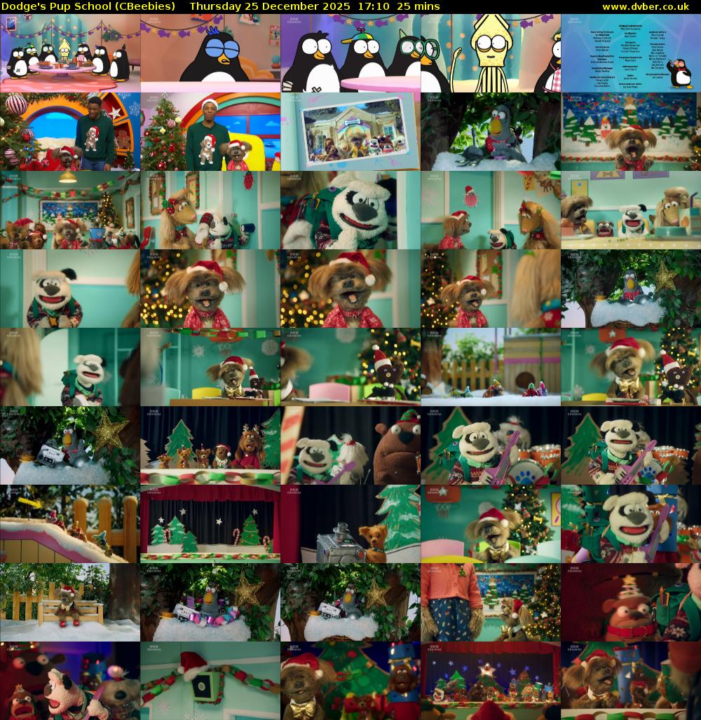 Dodge's Pup School (CBeebies) Thursday 25 December 2025 17:10 - 17:35