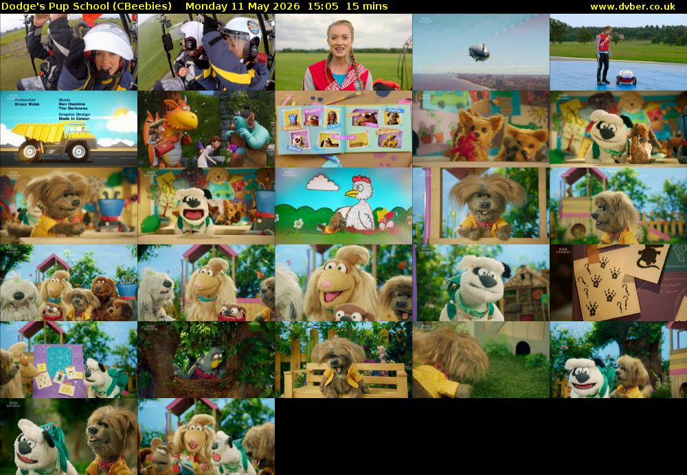 Dodge's Pup School (CBeebies) Monday 11 May 2026 15:05 - 15:20