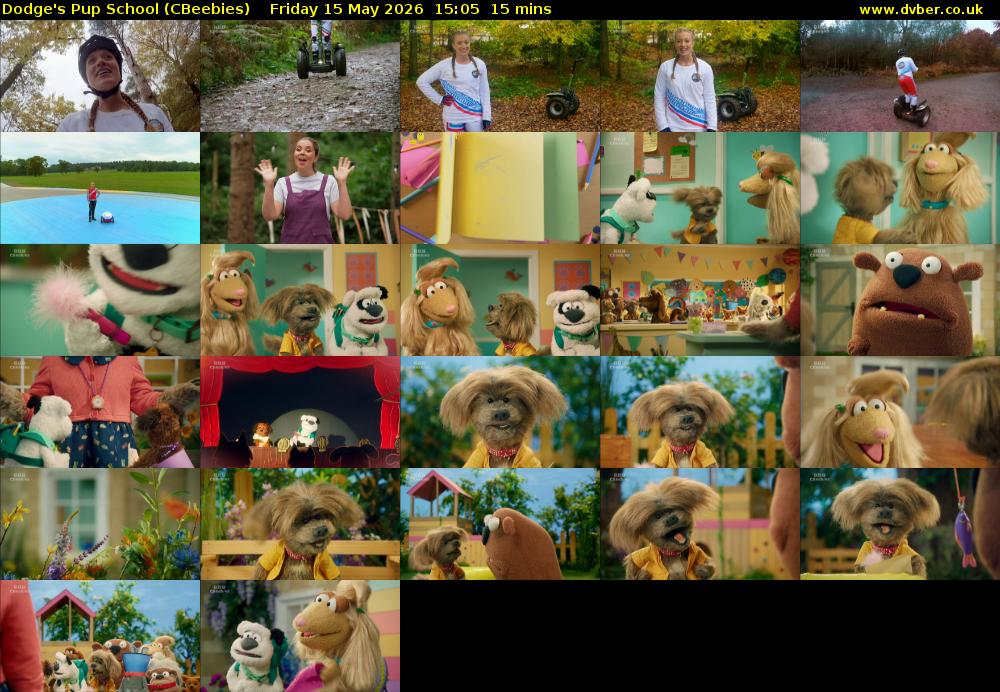 Dodge's Pup School (CBeebies) Friday 15 May 2026 15:05 - 15:20