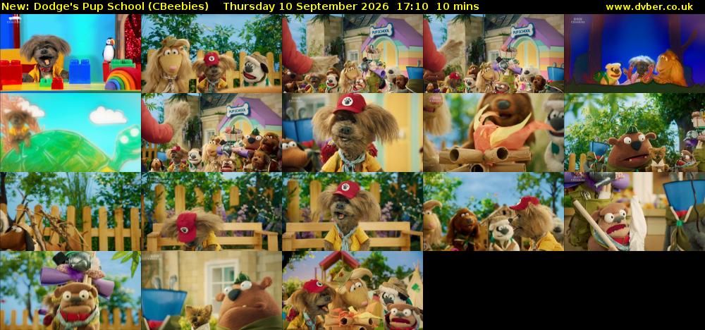Dodge's Pup School (CBeebies) Thursday 10 September 2026 17:10 - 17:20