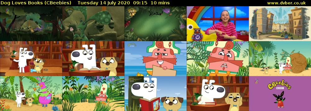 Dog Loves Books (CBeebies) Tuesday 14 July 2020 09:15 - 09:25