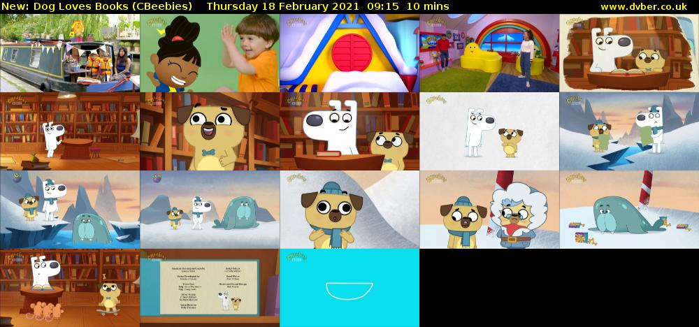 Dog Loves Books (CBeebies) Thursday 18 February 2021 09:15 - 09:25