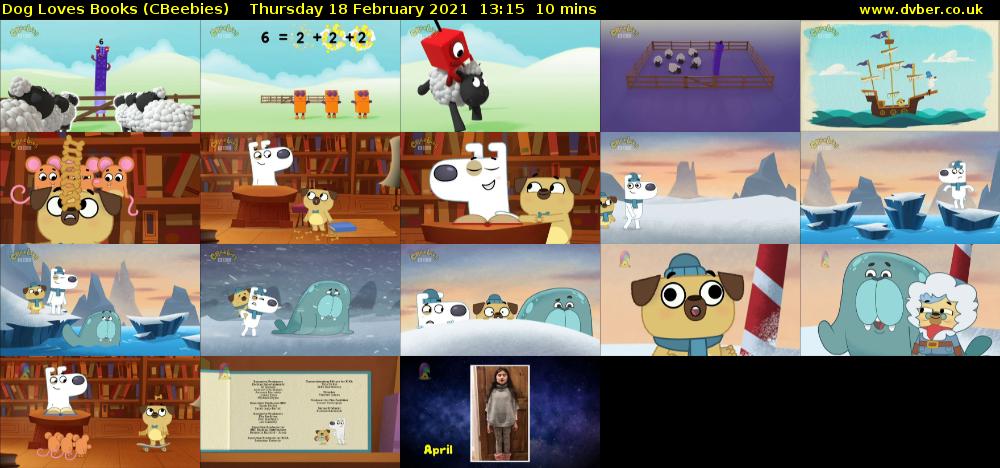 Dog Loves Books (CBeebies) Thursday 18 February 2021 13:15 - 13:25