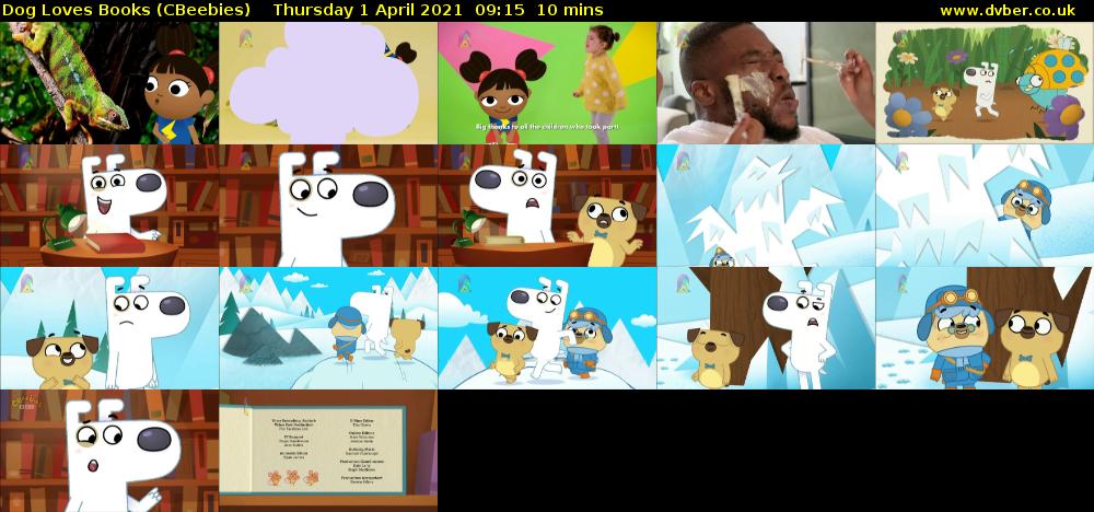 Dog Loves Books (CBeebies) Thursday 1 April 2021 09:15 - 09:25