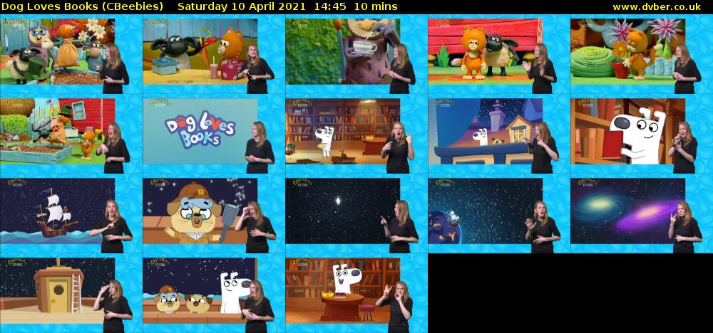 Dog Loves Books (CBeebies) Saturday 10 April 2021 14:45 - 14:55