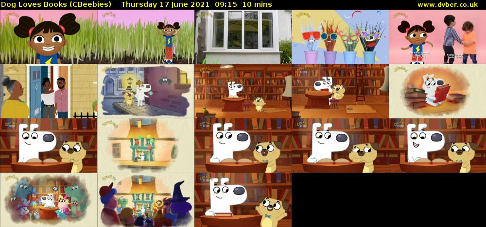 Dog Loves Books (CBeebies) Thursday 17 June 2021 09:15 - 09:25
