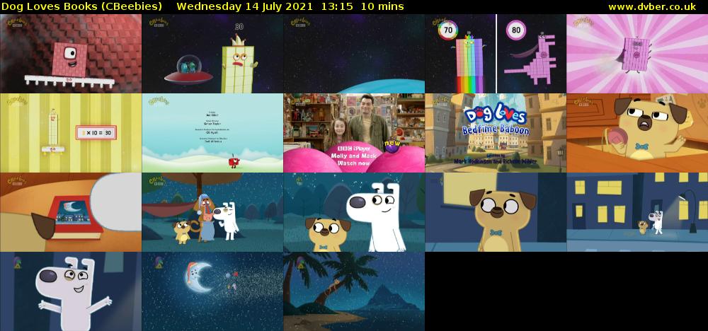 Dog Loves Books (CBeebies) Wednesday 14 July 2021 13:15 - 13:25