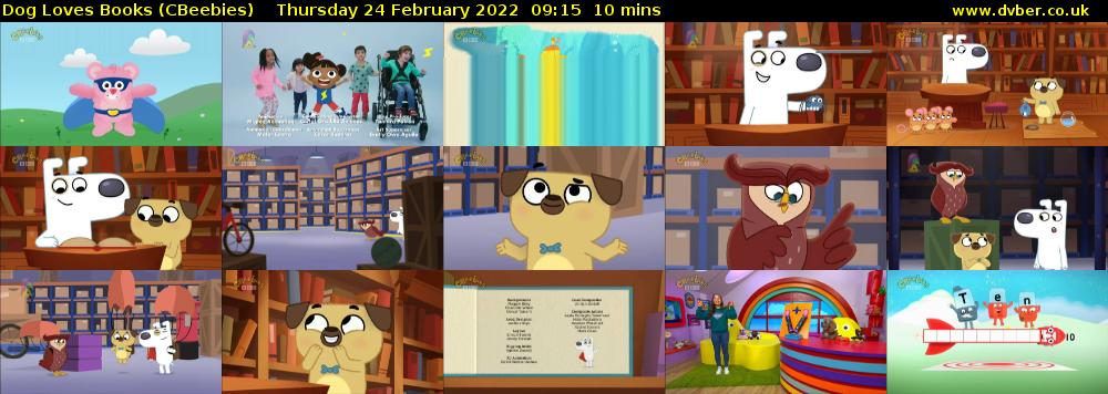 Dog Loves Books (CBeebies) Thursday 24 February 2022 09:15 - 09:25