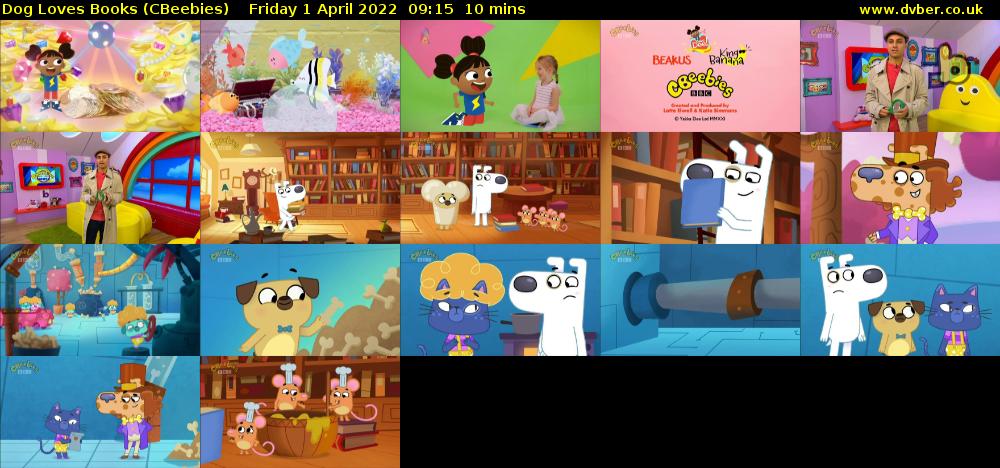Dog Loves Books (CBeebies) Friday 1 April 2022 09:15 - 09:25