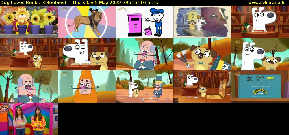 Dog Loves Books (CBeebies) Thursday 5 May 2022 09:15 - 09:25