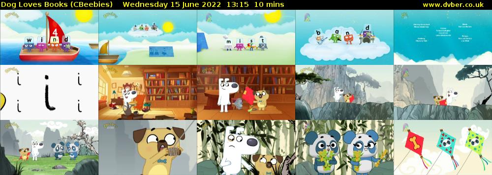 Dog Loves Books (CBeebies) Wednesday 15 June 2022 13:15 - 13:25