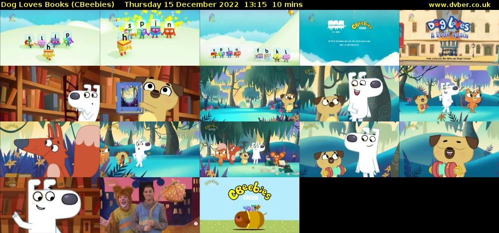 Dog Loves Books (CBeebies) Thursday 15 December 2022 13:15 - 13:25