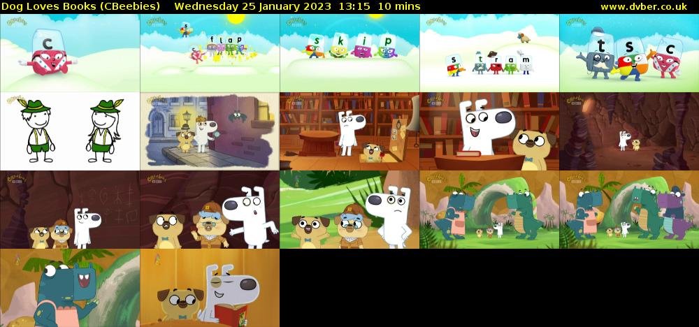 Dog Loves Books (CBeebies) Wednesday 25 January 2023 13:15 - 13:25