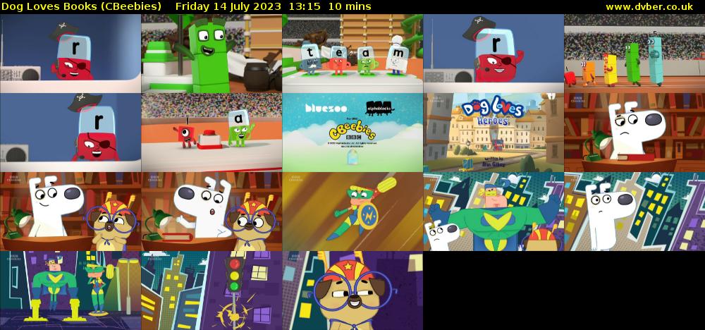 Dog Loves Books (CBeebies) Friday 14 July 2023 13:15 - 13:25