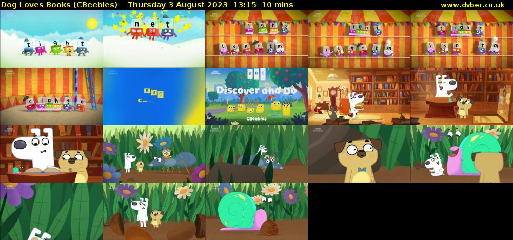 Dog Loves Books (CBeebies) Thursday 3 August 2023 13:15 - 13:25