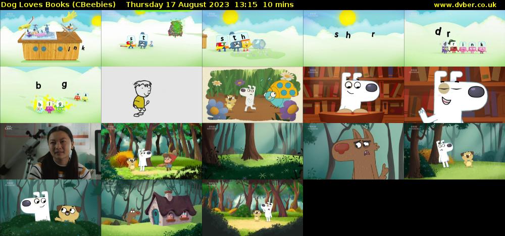 Dog Loves Books (CBeebies) Thursday 17 August 2023 13:15 - 13:25