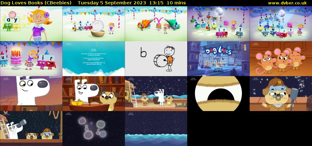 Dog Loves Books (CBeebies) Tuesday 5 September 2023 13:15 - 13:25