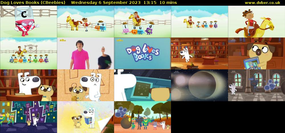 Dog Loves Books (CBeebies) Wednesday 6 September 2023 13:15 - 13:25